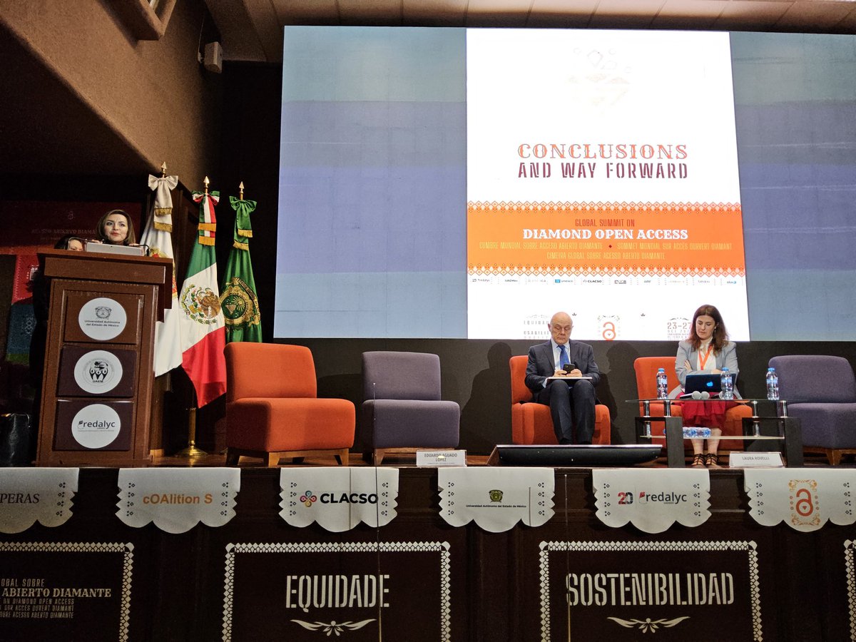 Redalyc's tweet photo. En este momento
Presentación del documento: “Global Summit on #DiamondOpenAccess: Conclusions and Way Forward”
Arianna Becerril Garcia @ariannabec @Redalyc
Lidia Borrell-Damián, @LidiaBorrellDam @ScienceEurope
Modera: @laurarovelli @_CLACSO #FOLEC
#OAWeek23 #CumbreAADiamante https://t.co/a4VXCqgWD6