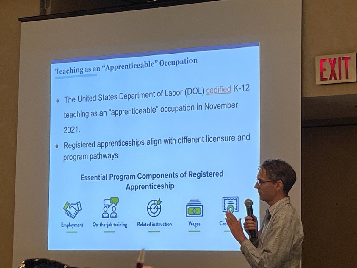 A great session providing updates on teacher apprenticeship programs and competencies at MACTE Fall Conference 2023. #apprenticeships #competencies #listening