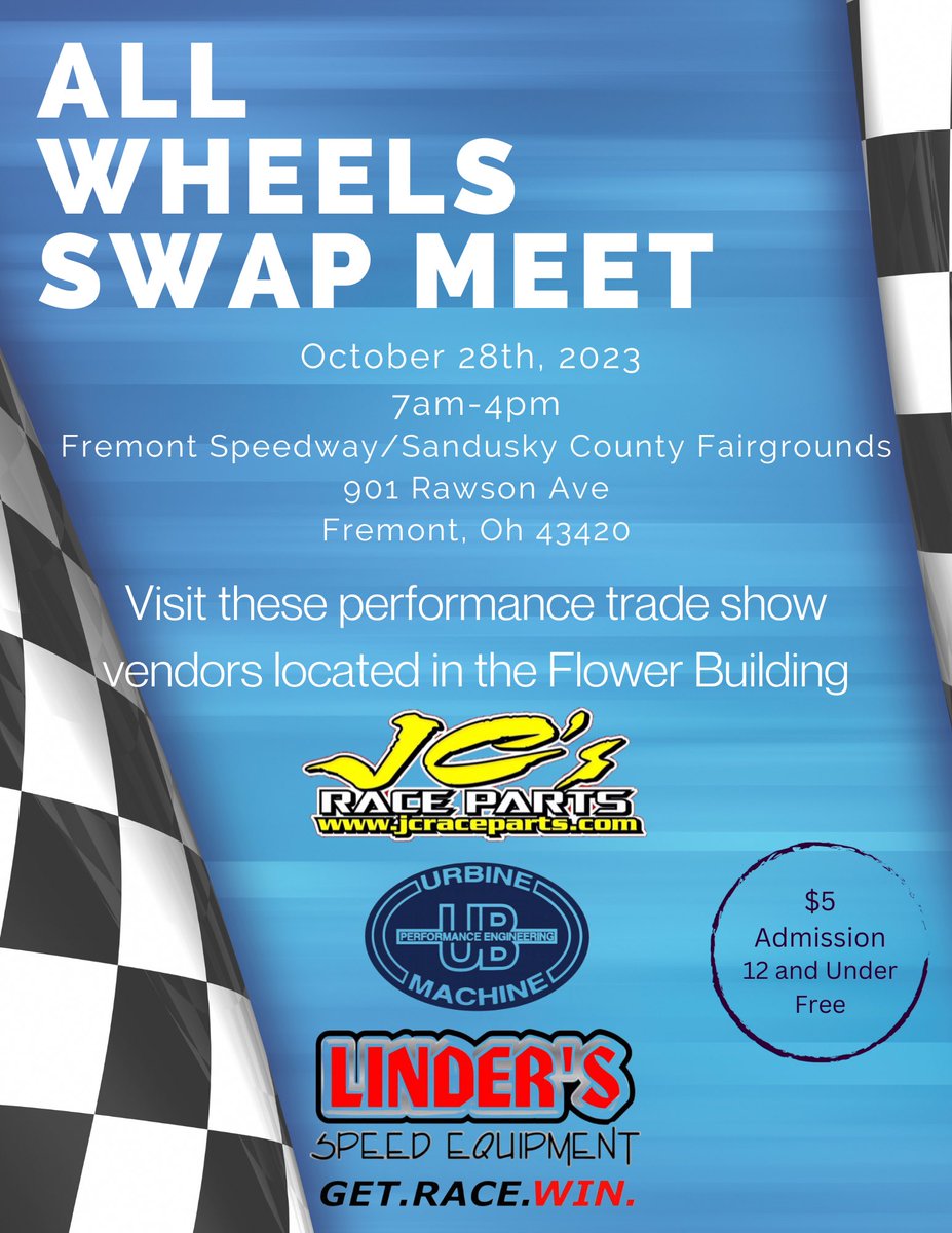 Find us in Fremont tomorrow, UB Machine and <a href="/LindersSpeedEqu/">Linder’s Speed Equipment</a> will be set up.<a href="/MikeLinder312/">Michael Linder</a>