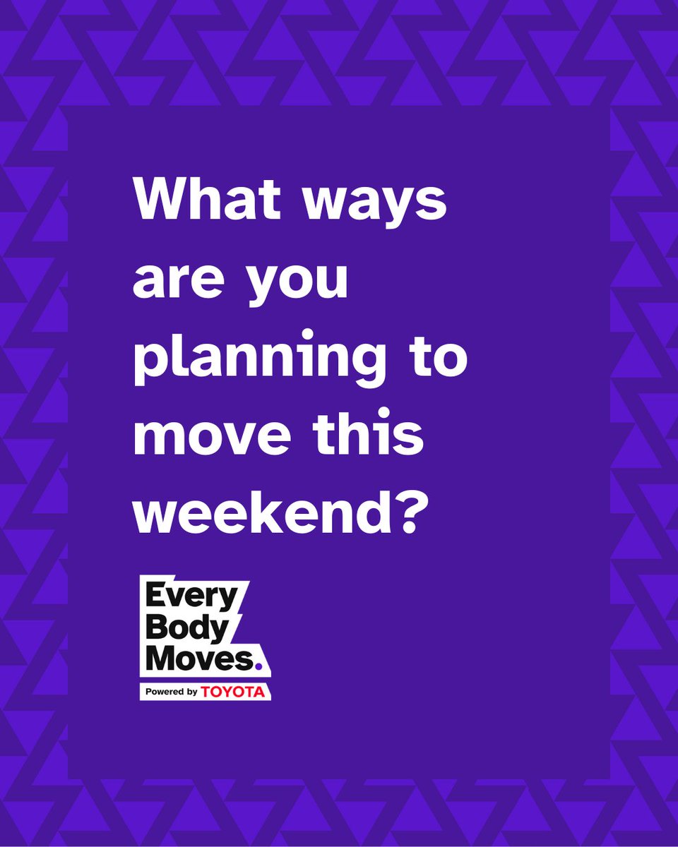 EveryBodyMoves's tweet photo. Over to you...
What ways are you planning to move this weekend and who’s joining you?
Drop your answers in the comments ⬇️😃
#EveryBodyMoves #MovementForAll #AdaptiveSport #InclusiveSport #ActiveYourWay #AnyonesGame https://t.co/xlnn5PJj0E