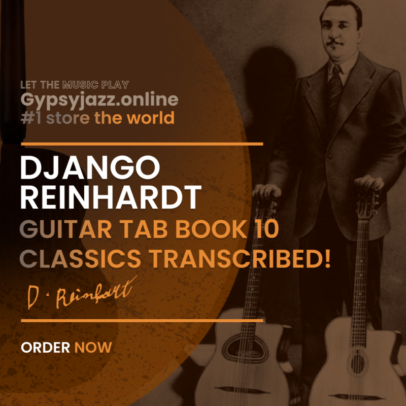 Django Reinhardt Guitar tablatures: 10 Classics transcribed with chords and full solos!  Digital download in .pdf and .gp format 

#djangoreinhardt #gypsyjazz #jazzmanouche #jazzguitar #jazzlicks #djangolick #djangosolos #gypsyjazzlicks #gypsyjazztabs