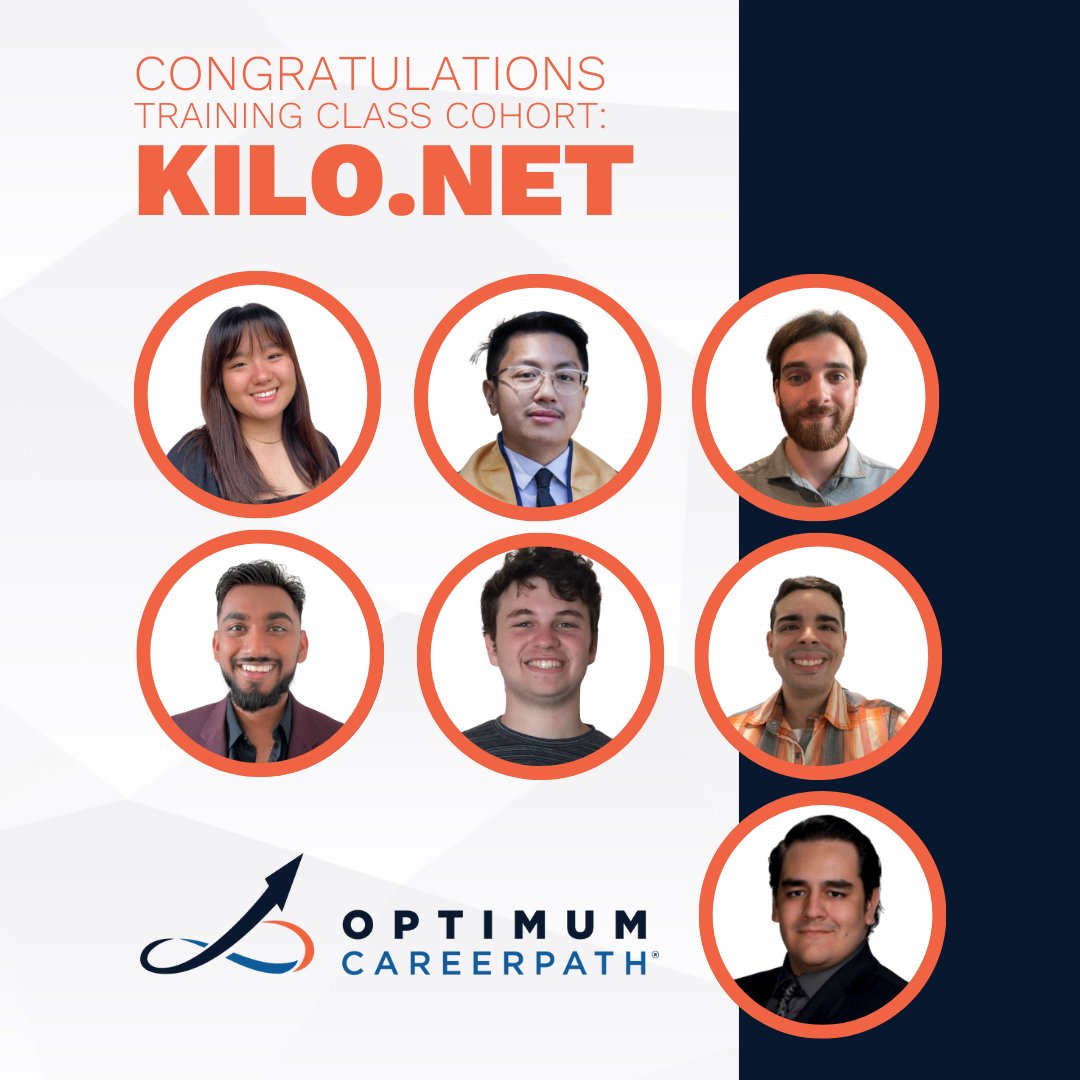 OptCareerPath's tweet photo. Welcome to the #OptimumFamily cohort Kilo .Net! We're so glad to have you on the team!
We provide #trained entry-level resources for clients! If you're a recent #graduate looking to launch your #career in #healthcareIT, let's talk!

#healthcareIT #WeareOptimum https://t.co/kiseK45dBu