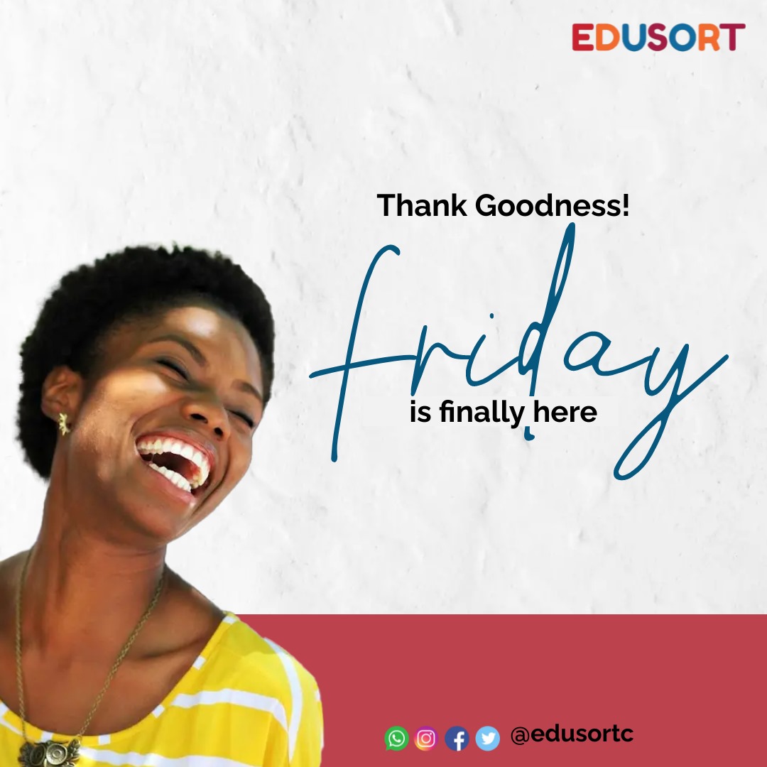 "Hello amazing educators! 🌟 You've made it through another week of molding young minds and shaping the future. Take a moment to celebrate your victories, big and small. Wishing you a well-deserved weekend full of relaxation and joy. Cheers to you! 🎉💙 #TGIF #EduHeroes #Edusort"