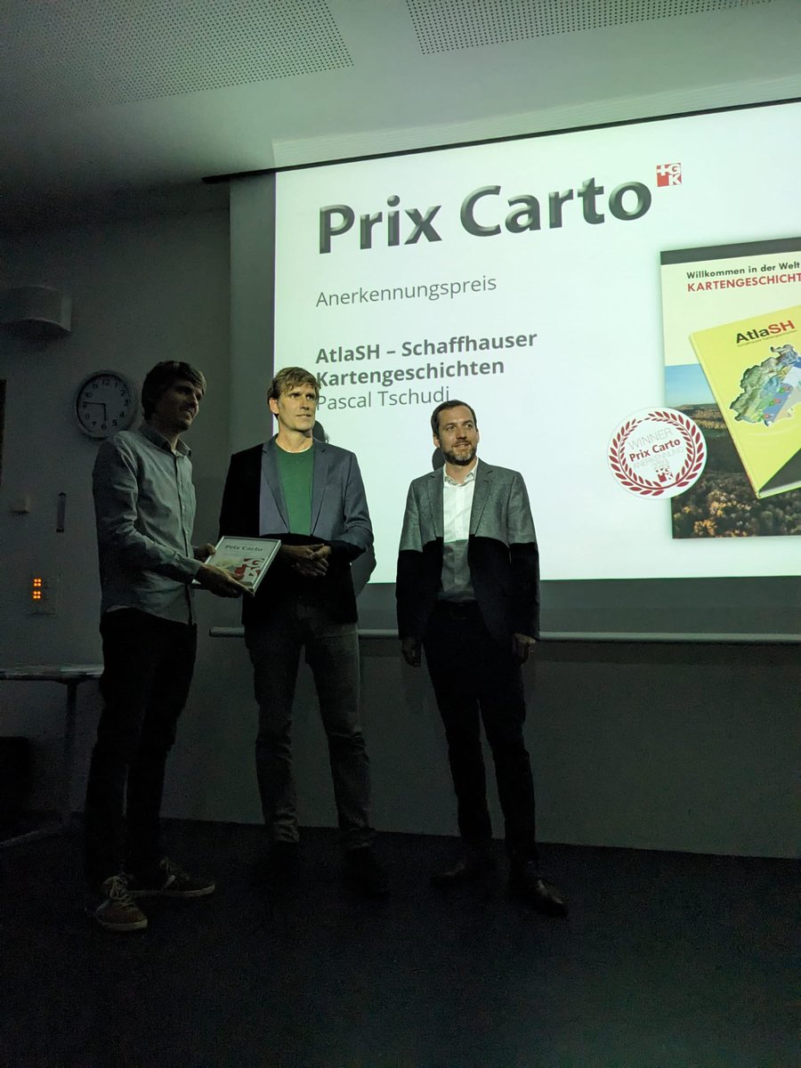 SGK (@sgk_swisscarto) on Twitter photo Und schliesslich wird <a href="/meteofun/">Pascal Tschudi</a> für sein Werk „AtlaSH - Schaffhauser Kartengeschichten“ mit den #PrixCarto Anerkennungspreis ausgezeichnet. Herzliche Gratulation! atlash.ch Und schliesslich wird <a href="/meteofun/">Pascal Tschudi</a> für sein Werk „AtlaSH - Schaffhauser Kartengeschichten“ mit den #PrixCarto Anerkennungspreis ausgezeichnet. Herzliche Gratulation! atlash.ch