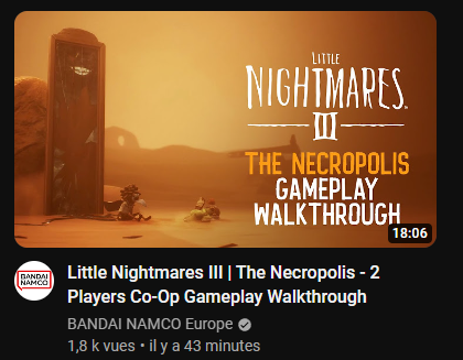 Little Nightmares III, 18 Minutes in The Necropolis