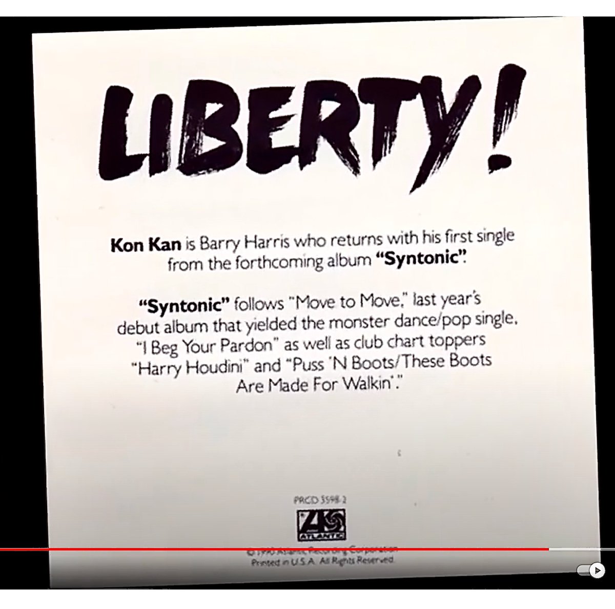 Barryharrisprod's tweet photo. It was around this time 33 years ago fall of 1990 that Atlantic Records/WEA released Kon Kan "Liberty" world-wide! #KonKan #BarryHarris #Liberty #MoveToMove #IBegYourPardon https://t.co/FFsLRzvsJL