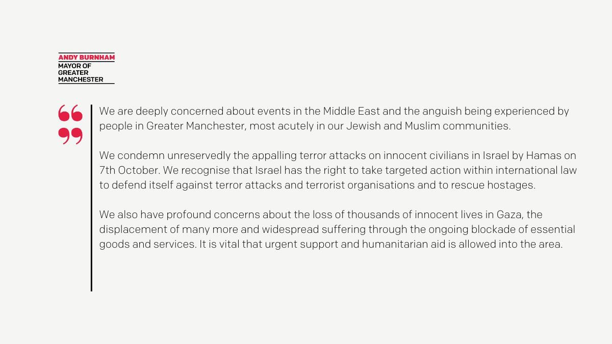 LabourEccles's tweet photo. A statement from GM Mayor Andy Burnham and Salford City Mayor Paul Dennett.

We agree wholeheartedly. https://t.co/Ry6Tq2W2W5