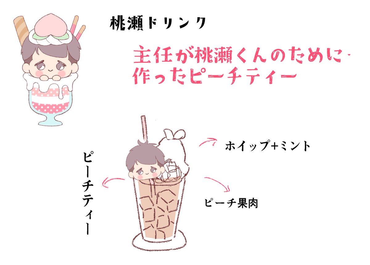 【新しい上司はど天然のコラボカフェ】
ドリンクメニューもご提案させていただきました🍹✨ 