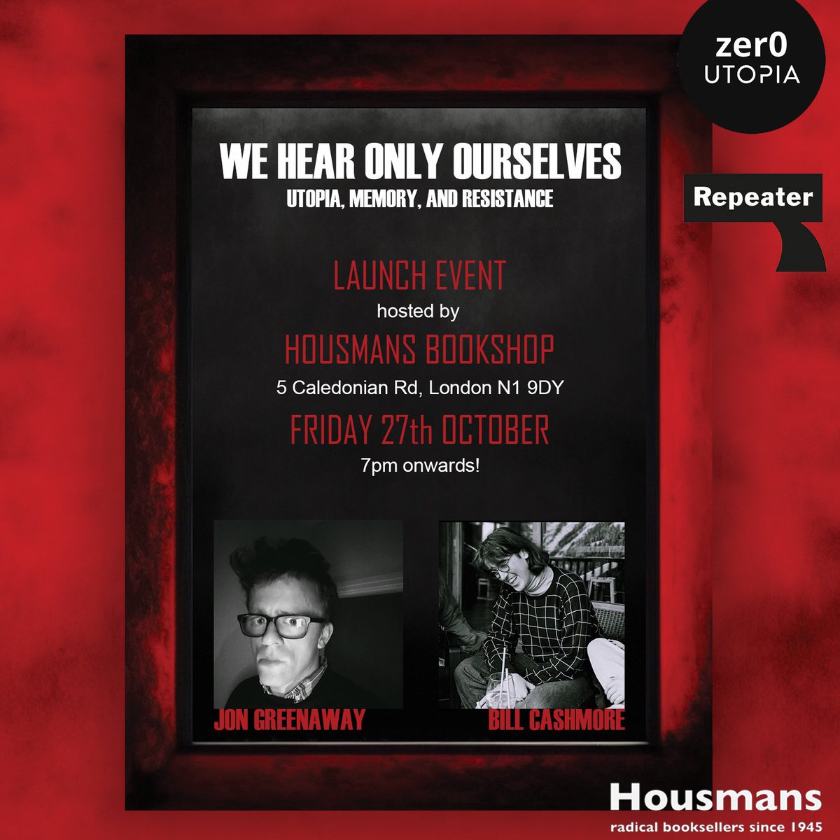 We are so excited for this event tonight. There will be a few tickets on the door but please try and book in advance to avoid disappointment Link here: housmans.com/event/book-lau…