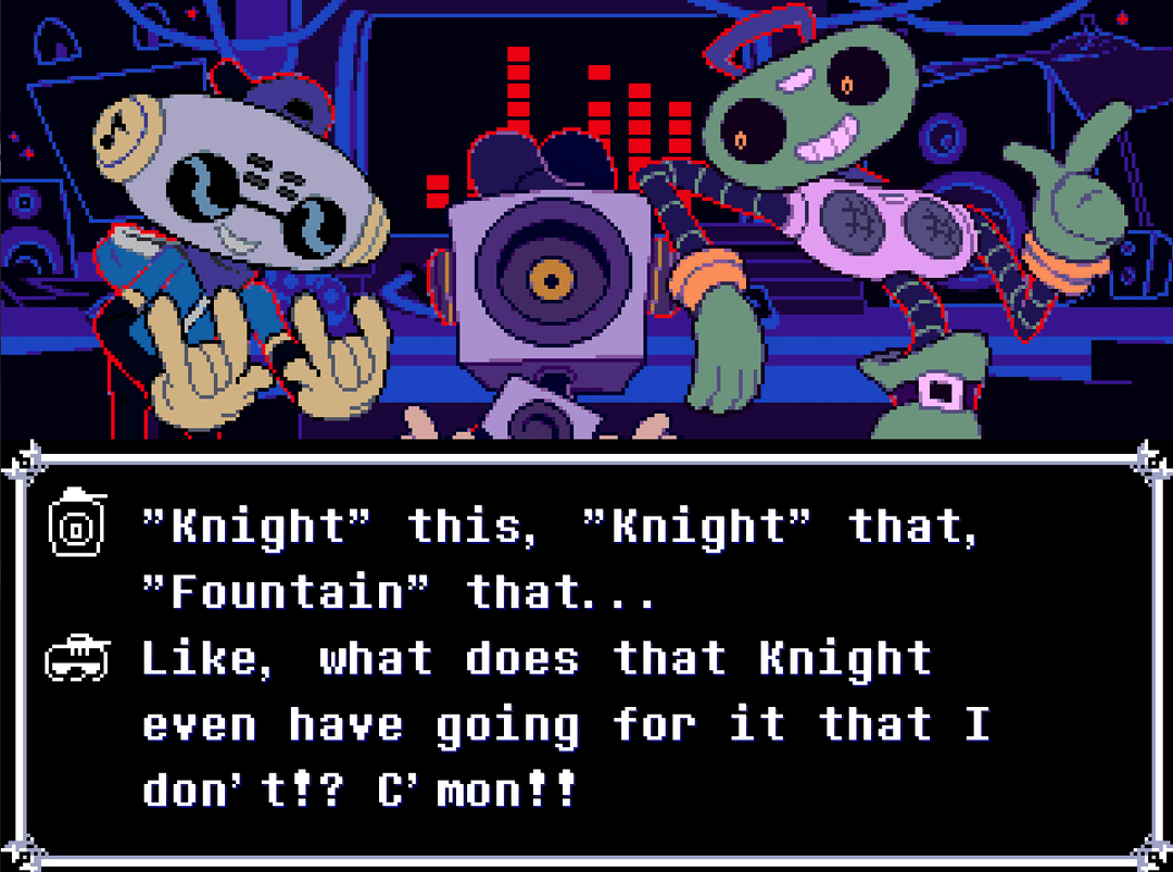 wandydoodles's tweet photo. fun fact: the basis of my oblivion theory started when I realized the Knight is constantly referred with it / its pronouns instead of just they / them. and I was like 

"mh let's see which between the main characters uses it / its. 
...
oh.
okay." https://t.co/mNXmNGRidT