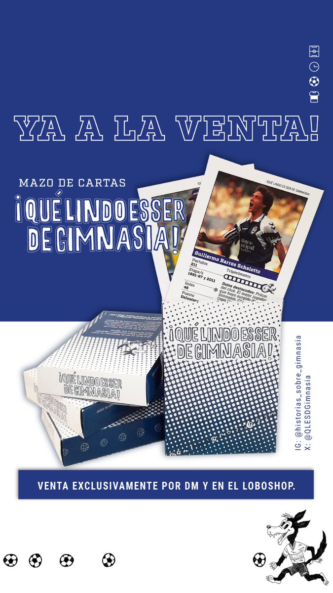QLESDGimnasia's tweet photo. #GELP #CGE Llegó ¡Qué lindo es ser de Gimnasia!, el mazo de cartas tripero.

Cada una de las 50 cartas tiene a un futbolista o técnico que fueron seleccionados teniendo en cuenta sus estadísticas, por ser representativos de una época o protagonistas de un hecho significativo. ⬇️ https://t.co/FVXbqWTjZe