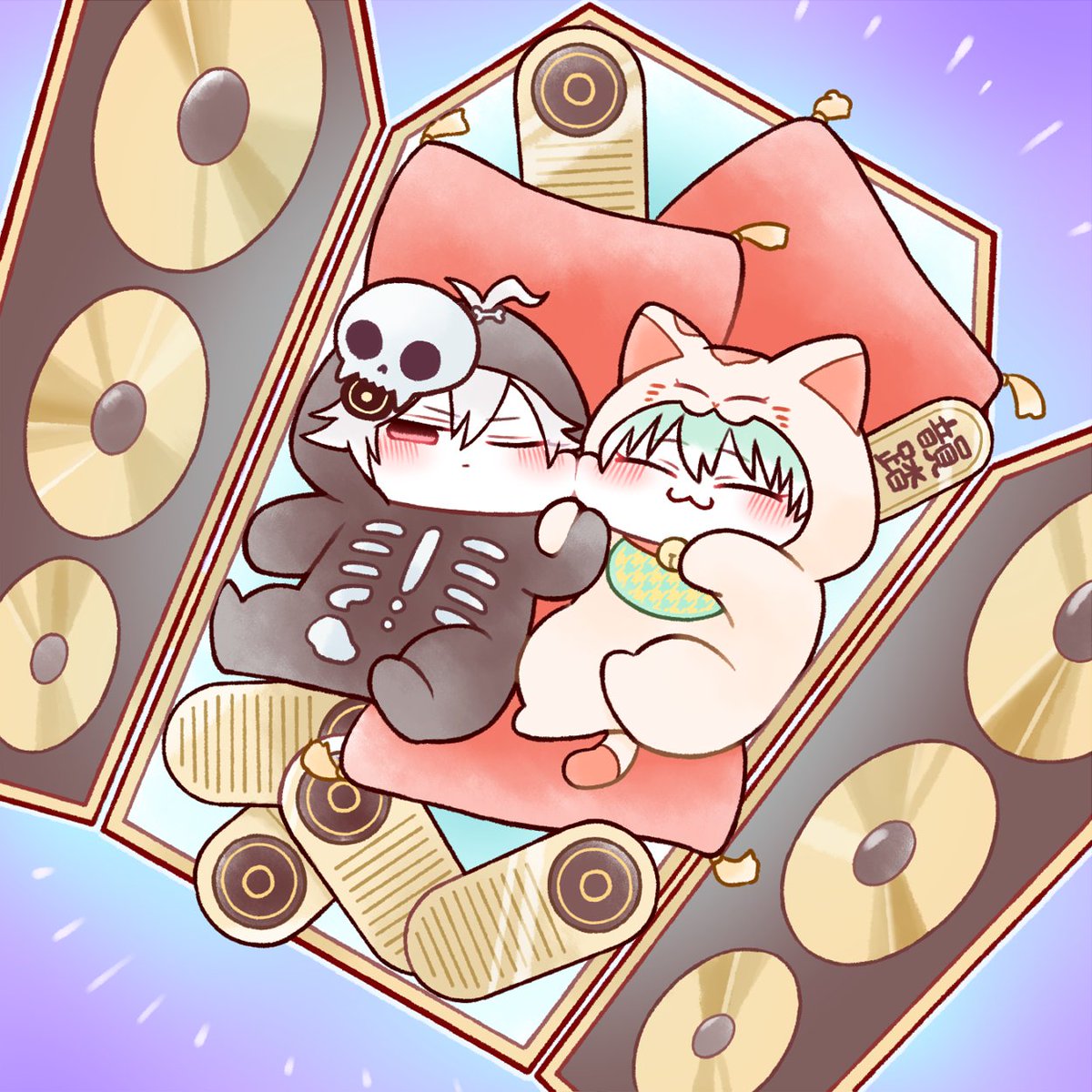 キャパオーバーで…今お絵かきはじめたら寝れないので…ニアミス過去絵失礼します… アニメからささらさん気になり始めた方へ いぬみみももうやってんすよ