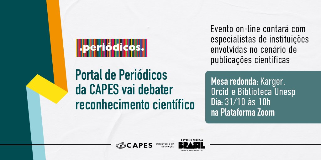 Você sabe como uma editora ou universidade pode utilizar suas informações? Faz ideia de como isso pode afetar a sua vida acadêmica? O evento vai tratar dessas questões. 
Inscreva-se aqui: capes.gov.br/zGgoR
Para mais informação sobre o evento acesse: capes.gov.br/NgvK9