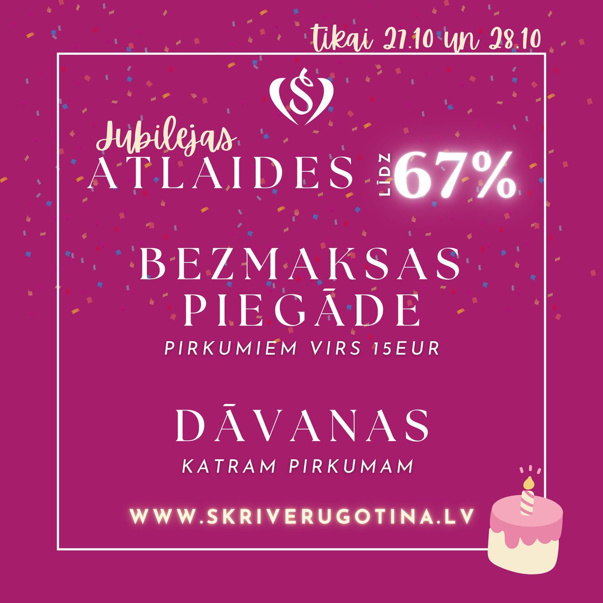 Tieši 67. gadus atpakaļ tika dibināts mūsu Kombināts.Esam pirmie, kas Latvijā sāka ražot konfekti Gotiņa!Arī šobrīd konfekti Gotiņa vienīgie Latvijā ražojam pēc sendienu receptūras un tehnoloģijas! Katra konfektīte meistarīgs roku darbs! Tikai šodien, rīt skriverugotina.lv