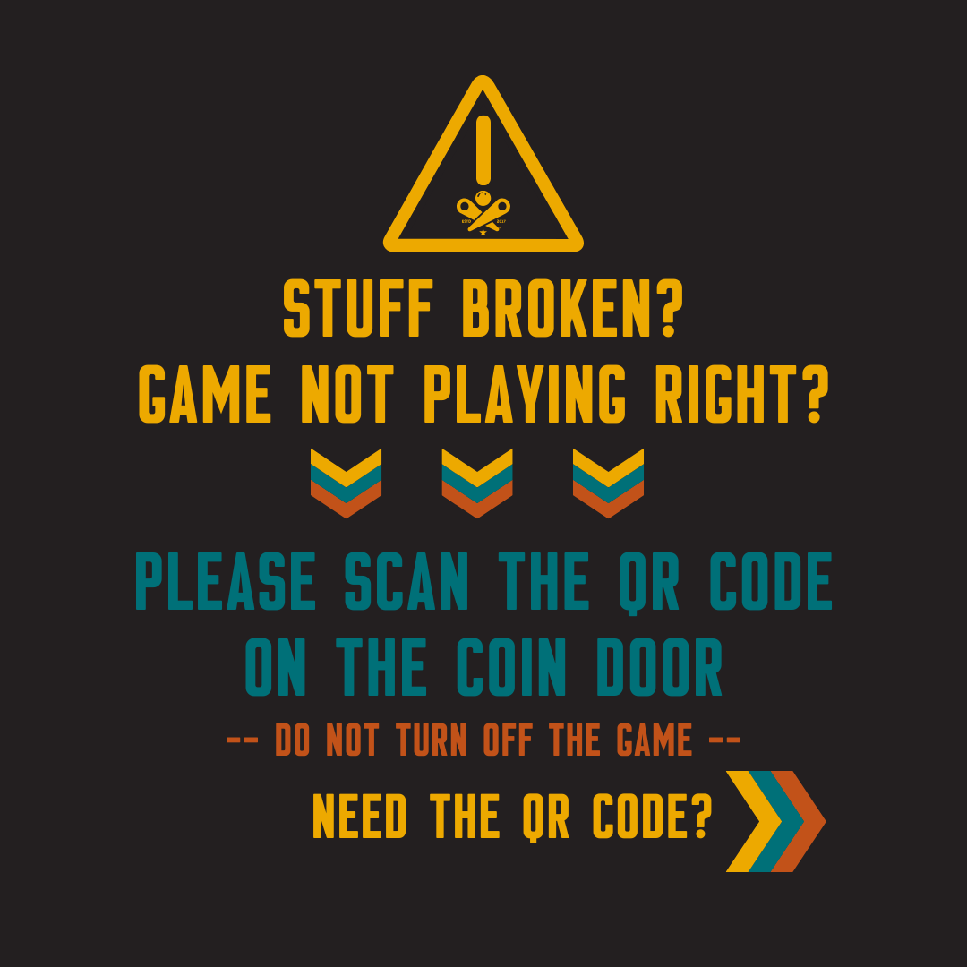 littpinballbar's tweet photo. Quick refresher - what do you do if a game malfunctions? To start - DO NOT JUST TURN IT OFF AND WALK AWAY.
Do this instead...
#pinball #littpinballbar #litt #littpinball #psa #whattodo #pintech https://t.co/ehTpkbDtz2