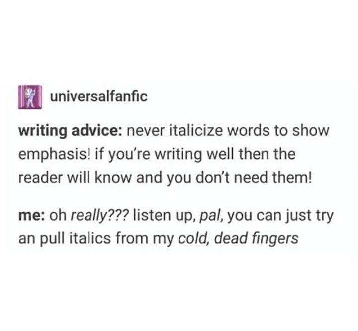 byMorganWright's tweet photo. Do you love or hate italics in novels😋😁?? https://t.co/mOP8lb3Cb8