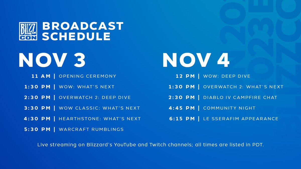 The BlizzCon 2023 Schedule is here with some huge WoW panels, see below: