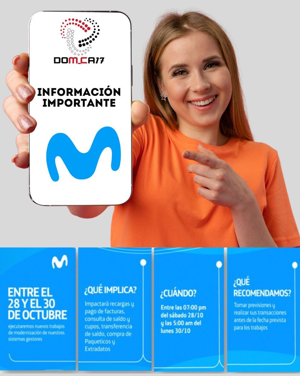 dom_ca's tweet photo. 📢 Información Importante – Movistar

Contáctanos Link la Bio 📲

📌Te esperamos: CC Buenaventura Vista Place. Nivel Mirador. Local M9 @ccbvistaplace

🛒Visita nuestra tienda Online: Link la Bio 📲

#domca17 #Emprendedores #movistar #canalpyme https://t.co/LALcmkXXHA