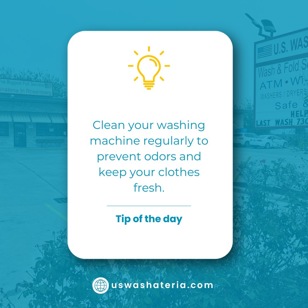 USWashateria's tweet image. 🧼🌟 Don&apos;t forget to give some love to your washing machine. Keep it clean to keep your clothes pristine. Learn how at uswashateria.com!

#ClothingCare #WashingMachineCleaning #PristineClothes #USWashateria #RosenbergTX
