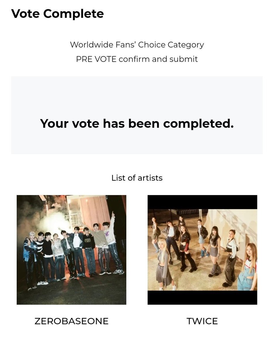 ZEROBASE1_VT's tweet photo. [MAMA 2023] WORLDWIDE FAN'S CHOICE

‼️MASS VOTING UPDATE‼️

6th - ZEROBASEONE - 5.79%🚨
Gap w/ 5th - 10,354 votes🔻

‼️MAINTAIN TOP 10
‼️Post proof using our tag #ZeroseVoted
‼️Participate in our collab with Once using #ZEROSExONCE

#ZEROBASEONE #ZB1 #제로베이스원 @ZB1_official https://t.co/gjdfG9EYA9
