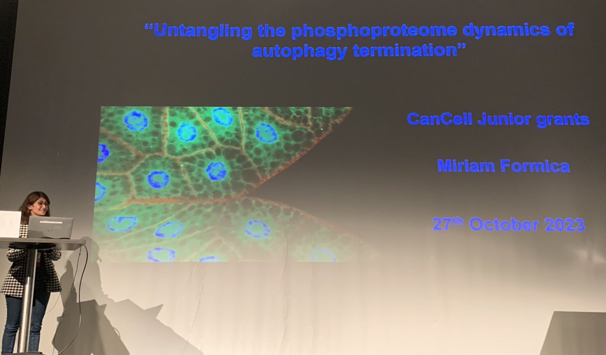 We had a great time at the CanCell retreat where Miriam got to share her CanCell Jr grant funded phosphoproteomics analysis.  
To be continued - in collaboration with Nathalia Chica and Aram Andersen, Enserink group.  @MiriamFormica91 @natichib
@CanCell_UiO