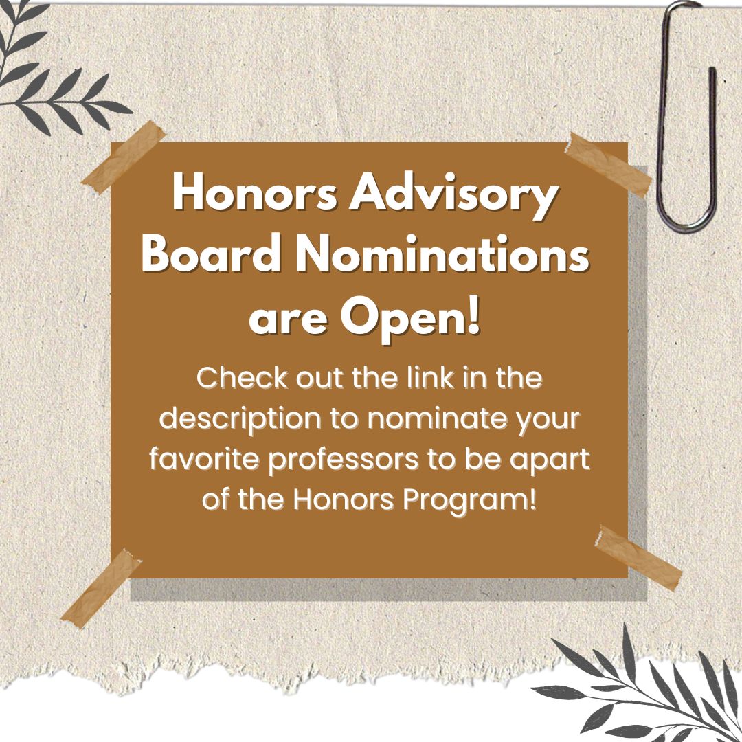 CalUHonors's tweet photo. Which  professors would you like to see involved in the Honors Program?  Nominations are open today on the link below! Voice your opinions on  which professors you would or would not like to see on the Honors  Advisory Board! 

LINK:  https://t.co/U7fPHhzo15 https://t.co/5L8Z7OdCuB