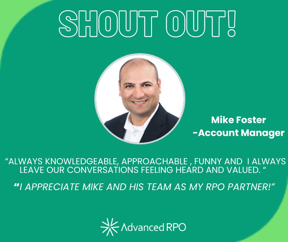 Great job Mike Foster!!