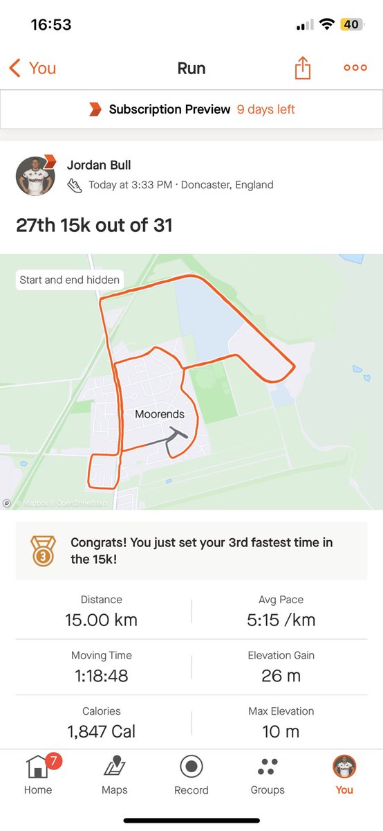 JordanBull14's tweet photo. 15k every day for the whole of October

27 out of 31 down🏃‍♂️

405k done &amp; 60k to go🫡

Been some really tough times this month but it’s all for my best mate❤️

The link to the gofundme is:

https://t.co/Z4LJBOySo6 https://t.co/LaH0GVwRuN
