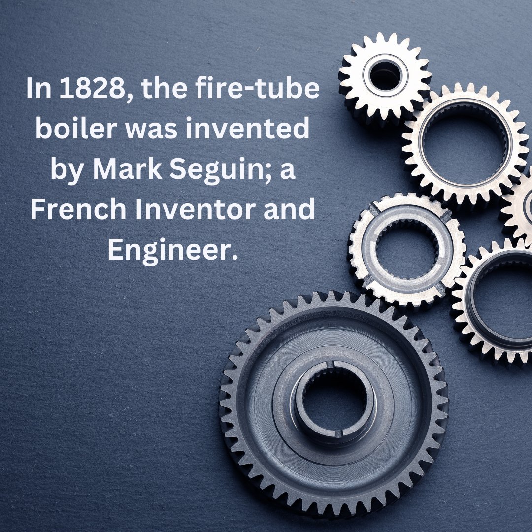 Innov8iveBoiler's tweet photo. A fire-tube boiler allows gasses to pass from a fire through tubes that are running through a sealed container of water. When the gases pass through they head up the water creating steam.

#FunFactFriday #Inventor #Engineering #History https://t.co/gj4tTf1quv