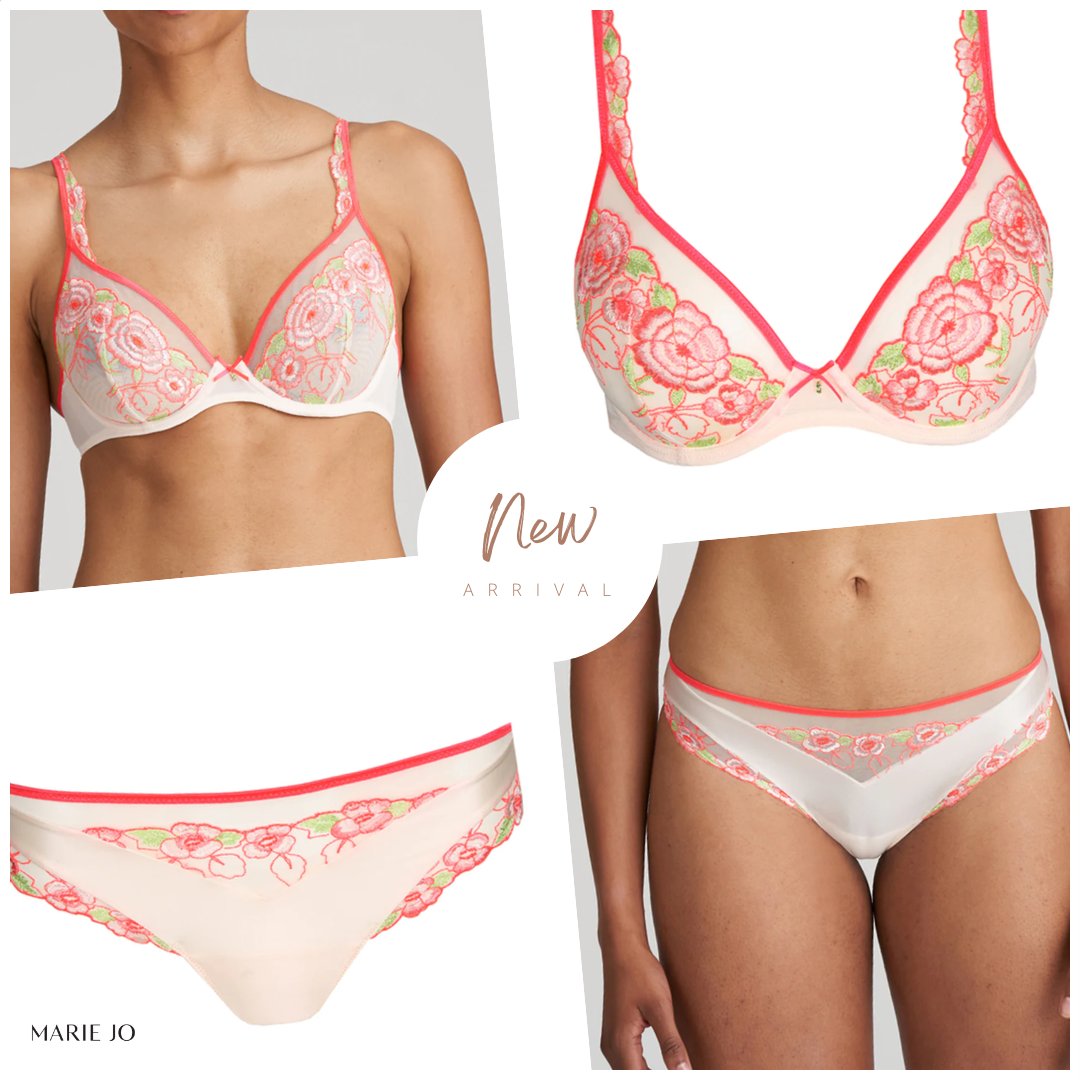 LineaIntima's tweet image. The front of these Rio briefs has playful and rich embroidery. The back is finished in single-color microfiber for an invisible look under your outfit. Fruit Punch is a funky and trendy color mix boasting red and soft pastels. .
.
.
#LingerieLover #LingerieStyle
#Bralette #Bralet