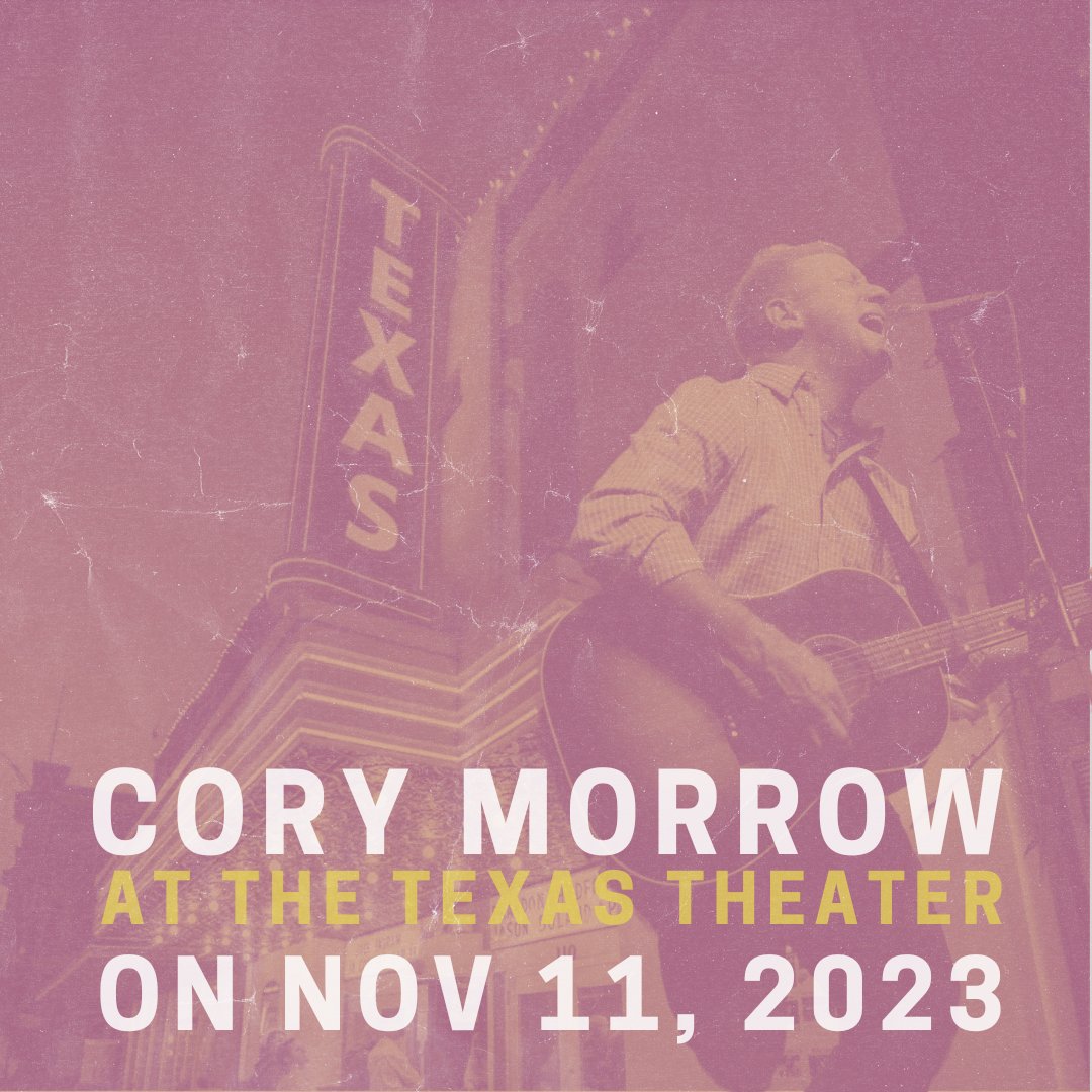 We are Waxahachie-bound on November 11 and ready for an awesome time at @thetxtheater 🎶

Join us by ordering tickets at corymorrow.com/tour-dates/