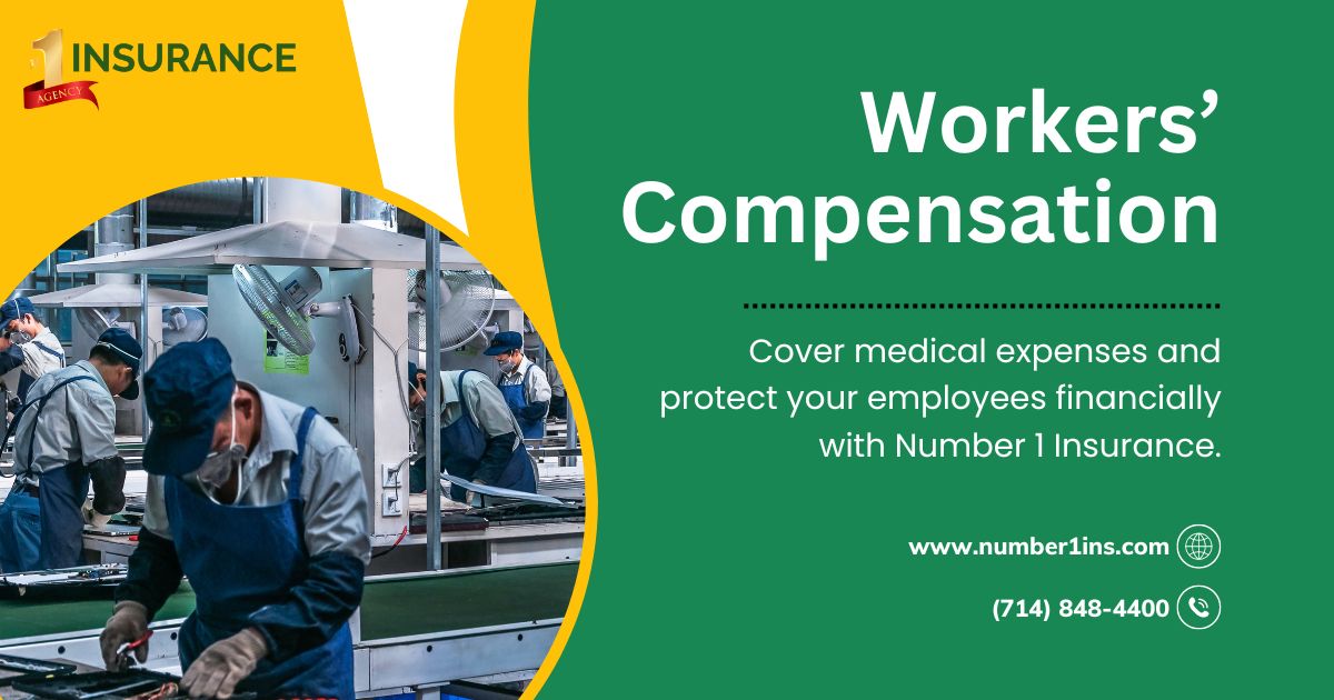 Number1Ins's tweet image. Protect your employees &amp;amp; your business with workers' compensation from Number 1 Insurance. We've got you covered for medical expenses, lost wages, ongoing care &amp;amp; more. Get a quote today!

number1ins.com/workers-compen…

#Number1Ins #WorkersComp #EmployeeProtection #CaliforniaInsurance