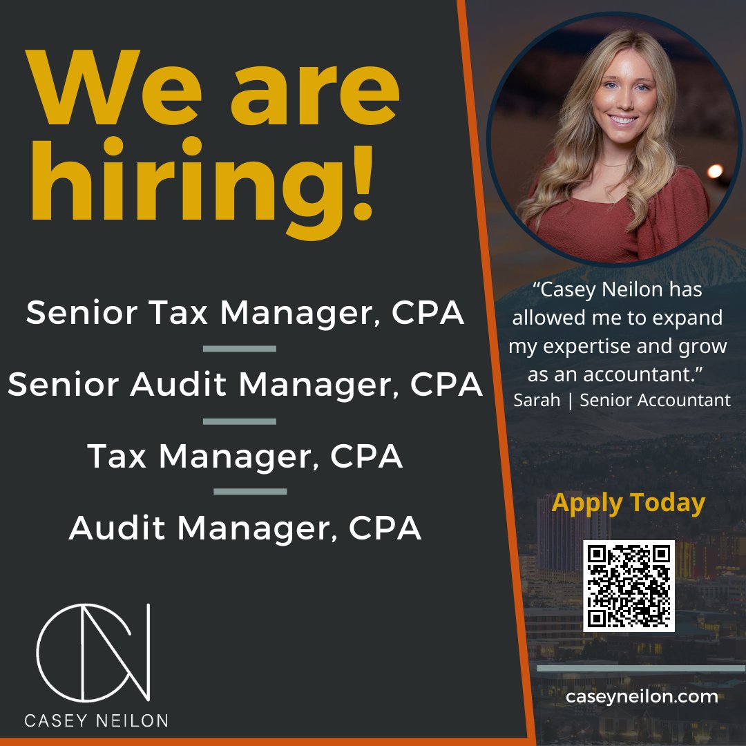 CaseyNeilon's tweet photo. Casey Neilon is hiring experienced professionals to join our dynamic team.
Want a career with great benefits and the opportunity to grow? Apply today!

https://t.co/HGuLT3bMlr https://t.co/He2gi4SL7z