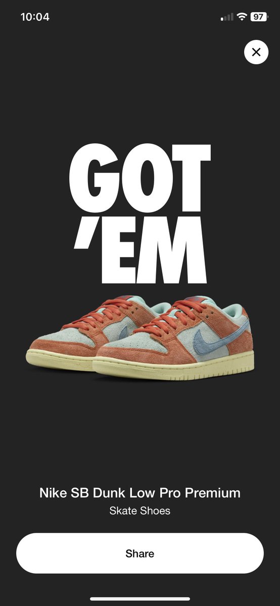 BruhKing69's tweet photo. @JustFreshKicks I got the orange and emerald rise but changed my mind and cancelled, I was to late to try anything else https://t.co/TL3LOdQxlV