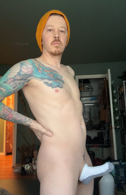 Forget those penis sweaters you see going around. A sock does just fine when you&rsquo;re a home nudist keeping<a href="/tag/dadbod"class="tags"><span>#dadbod</span></a>