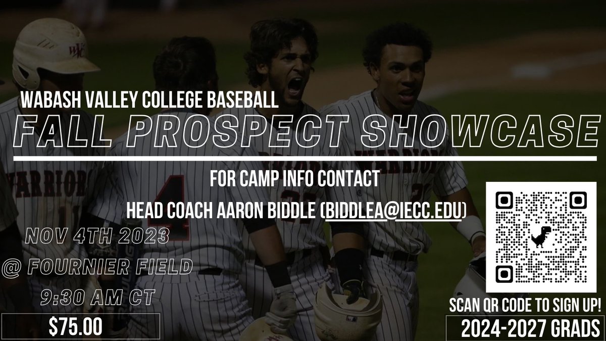 Due to rain in the forecast, our Prospect Camp that was originally scheduled for Sunday will be moved to next Saturday November 4th.

Sign Up Below⬇️

#TheBash X #WarriorWay