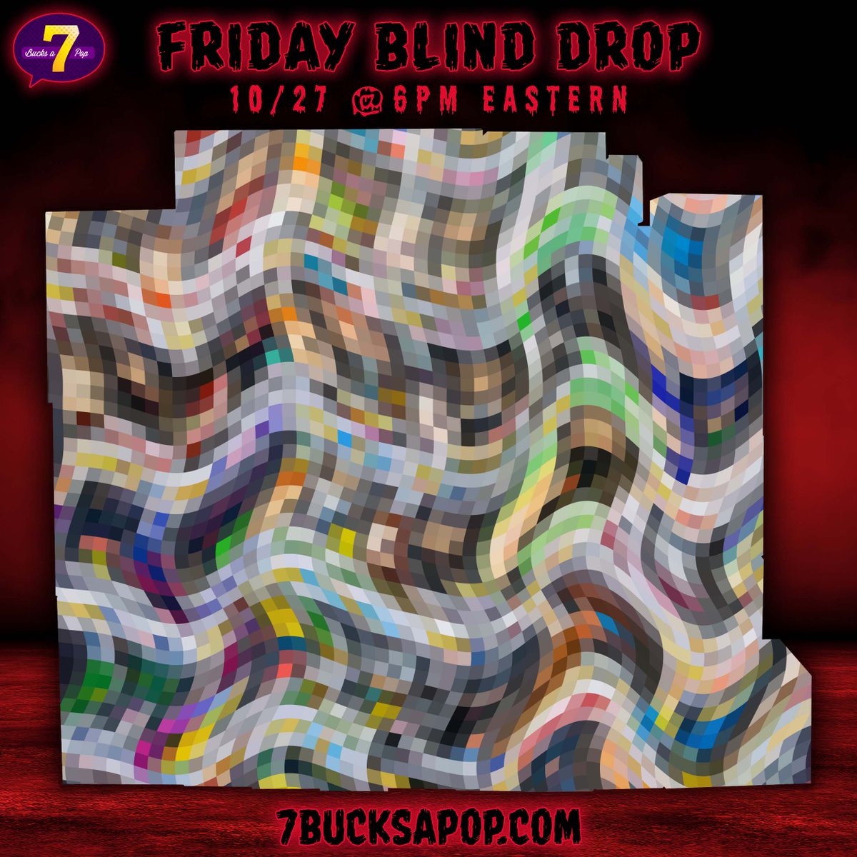 Happy Blind Drop Friday! It's time for another Friday Blind Drop and we're only giving you a blurry glimpse of what's in here. Any guesses? A random comment from a follower WHO ALSO RETWEETS THIS POST could win a 7BAP Prize Pack! 7bucksapop.com/collections/ne… THIS IS NOT A…