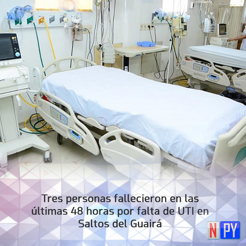 npyoficial's tweet photo. 📌 La gente muere porque no hay lugar en UTI, pero Ejecutivo prioriza aumentazo para "sufridos" legisladores.

📍 Solo en Saltos del Guairá tres personas murieron en las últimas 48 horas por falta de terapia. 

📍 Lamentablemente, ni siquiera hay terapistas contratados. 

📱 Seguinos en nuestro canal de WhatsApp: https://t.co/TYxVciadAA

#NPY