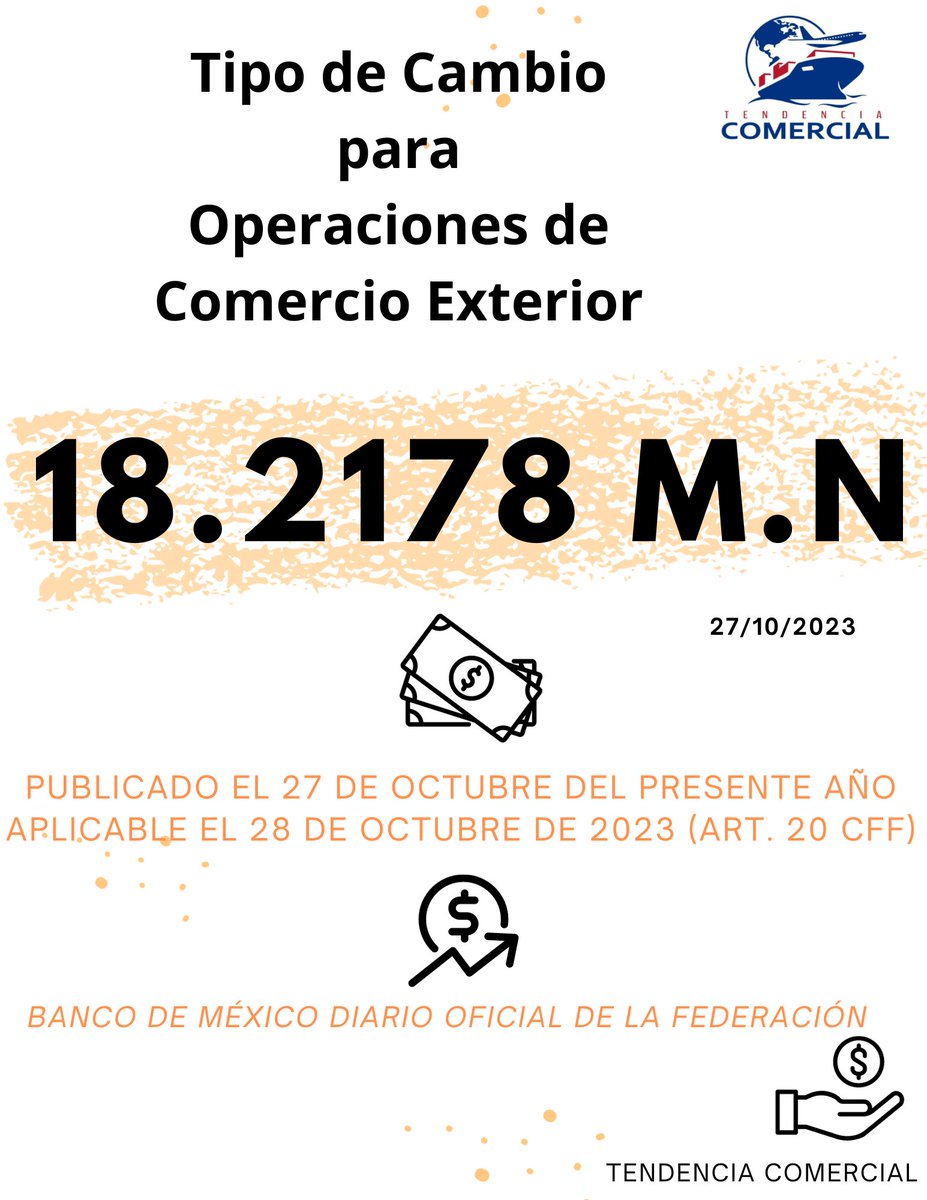 #TipodeCambio #Dolar #BancodeMéxico #Octubre #TendenciaComercial
