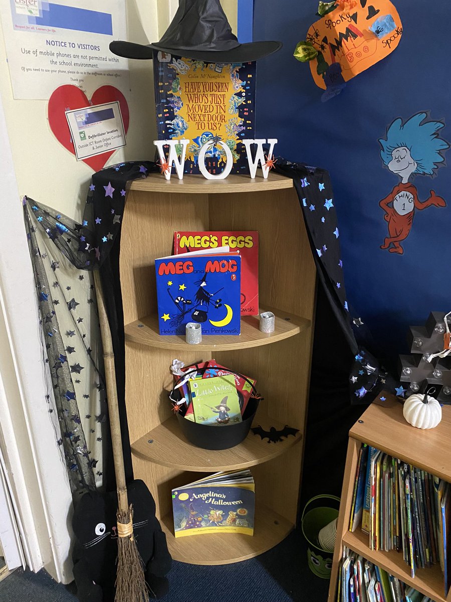 ListerInfants's tweet image. The children have enjoyed Halloween themed books in the school library and  the Home Library. 👻🎃💀#welovereading #readingforpleasure