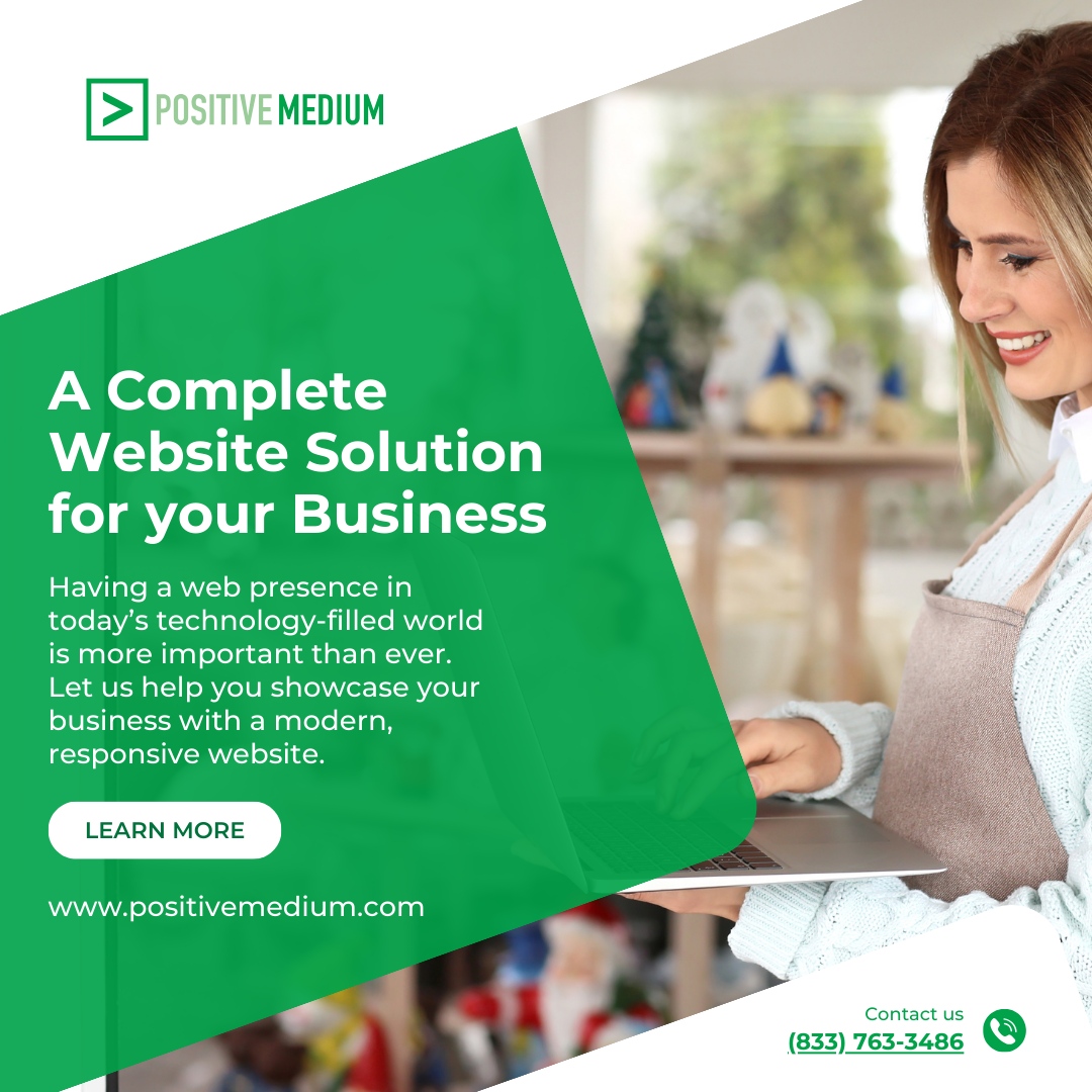 positivemedium's tweet image. Elevate your business with a cutting-edge web presence! 
In a world dominated by technology, having a strong online footprint is essential. 
#DigitalPresence #ResponsiveDesign #WebsiteSolution