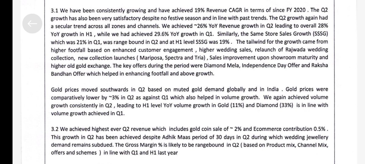 Q2 Business update of senco:
Jewelry sector is rocking... 🤑🤑🤑
#senco #titan #nifty50