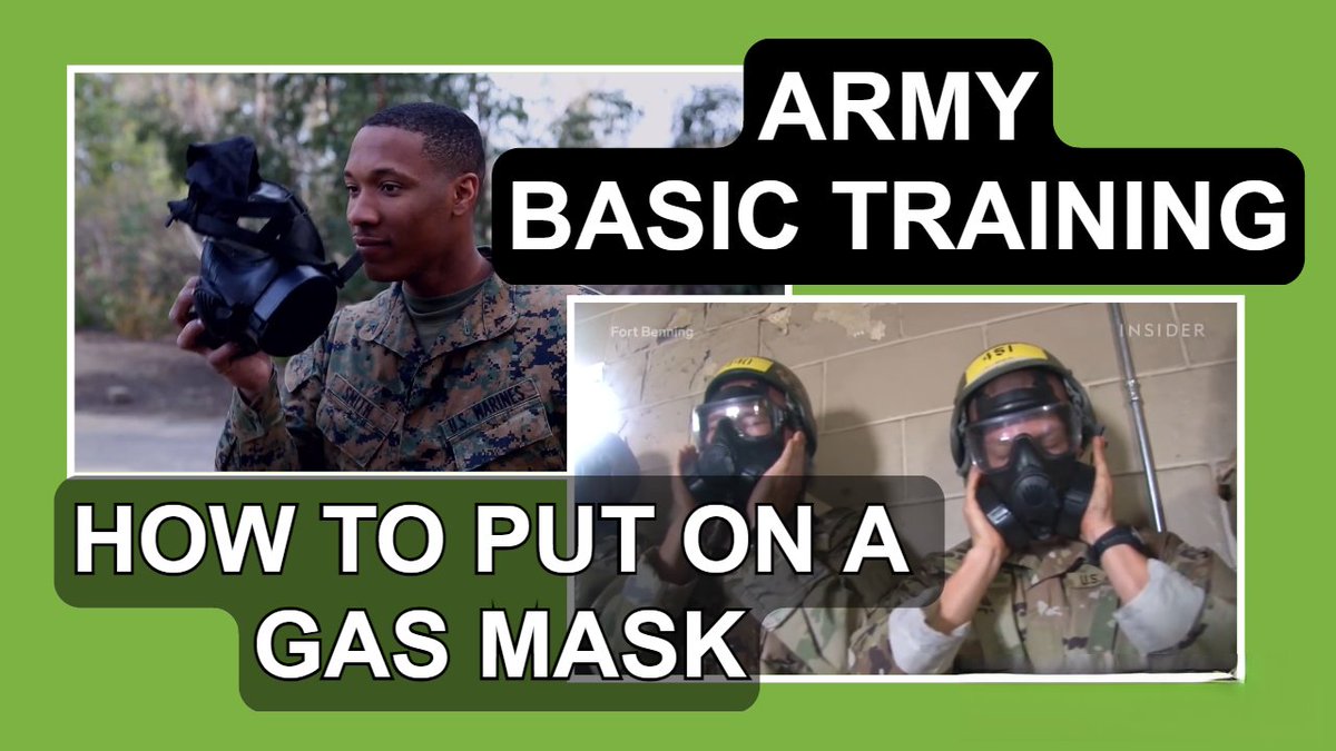 How To Put On A Gas Mask In Basic Training youtu.be/rZA2aL0kfF4?si…
