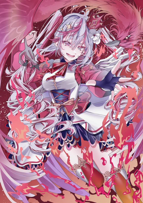 朱雀#創作イラスト 