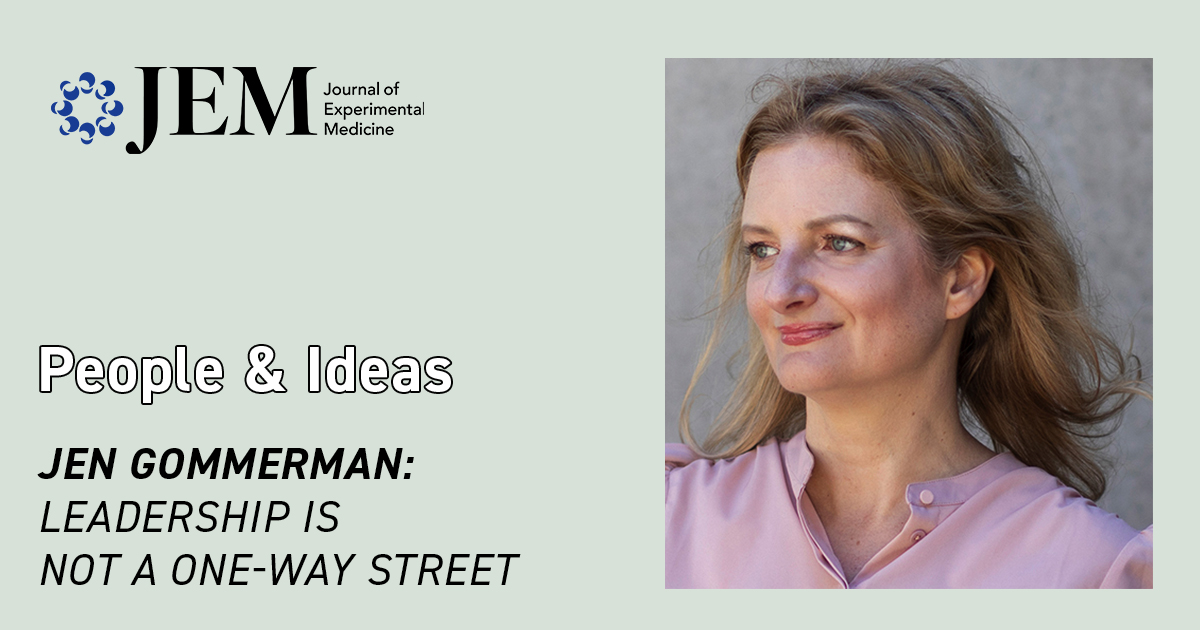 JExpMed's tweet photo. .@JenGommerman is a professor &amp; newly appointed chair for the Dept. of Immunology @uoftmedicine. Her lab studies the underlying mechanisms of immune dysregulation in autoimmune diseases. @Lucie_JExpMed spoke with Jen for our latest #PeopleAndIdeas 👉 https://t.co/RNj26tJv1k https://t.co/kR2AY5xA2A
