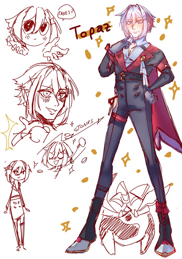 Genderbent #topazhonkai! Next will be Bronya but i dont know how to draw her hair lol #TopazNumby  #トパーズ #HonkaiStaiRail #honkaistarrailfanart #characterdesign #artmoots