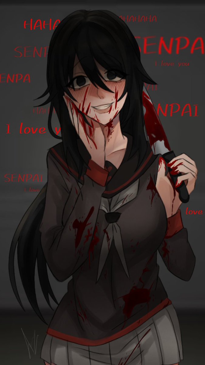 almondtofu3110's tweet photo. Blood ver, I swear blood so hard like , ugh #ryoba #yandere https://t.co/WlxsgeIeps