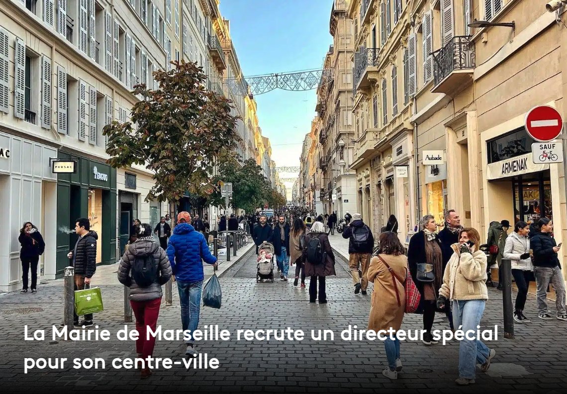 🔵 La Ville de Marseille recrute un directeur du centre-ville. <a href="/olivia_fortin/">Olivia Fortin</a> nous précise qu'il aura "une vision à 360 degrés pour porter un projet global de dynamisation et d'apaisement".

Nos infos ⤵
madeinmarseille.net/147020-la-mair…