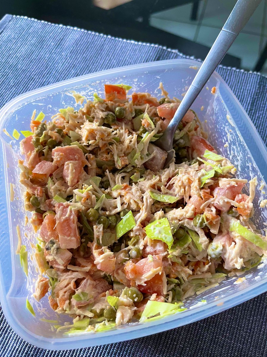 hellojuann's tweet image. #JuannEats Garden Chicken Salad on a rainy day #yeah #itsgood