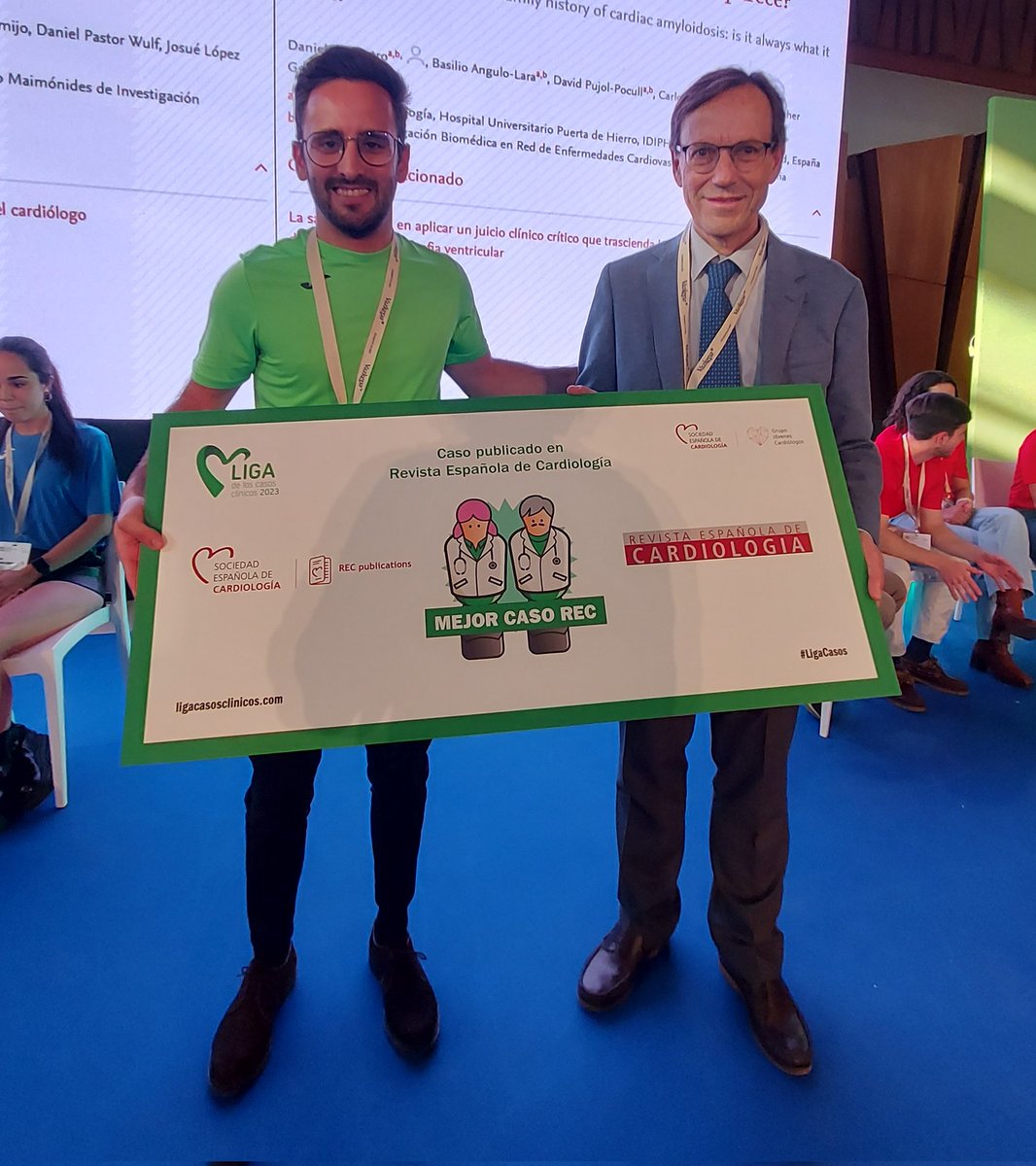 RevEspCardiol's tweet photo. 🏆 ¡Enhorabuena a Breaking Heart, que se lo han llevado todo en #LigaCasos #SEC23!  Ignacio Gallo, Jesús Rodríguez, Jorge Perea, Daniel Pastor, Josué López Baizán y Mónica Delgado, de @Cardio_HURS, han publicado en Revista Española de Cardología el caso "Mujer de mediana edad con síntomas congestivos, algo más que hipertensión arterial pulmonar". 👉https://t.co/hE8gCjzm99  

📑 Lleva un comentario editorial de Pilar Escribano: "La enfermedad de Whipple crónica, un reto diagnóstico para el cardiólogo" 👉 https://t.co/ObGc5i89pD  

@NachoGalloFer @txusrodri @PereaJorge5 @danielpwulf @JosueBaizan @monicaD06081974 @secardiologia @JovenesSec @ResiSec #REC